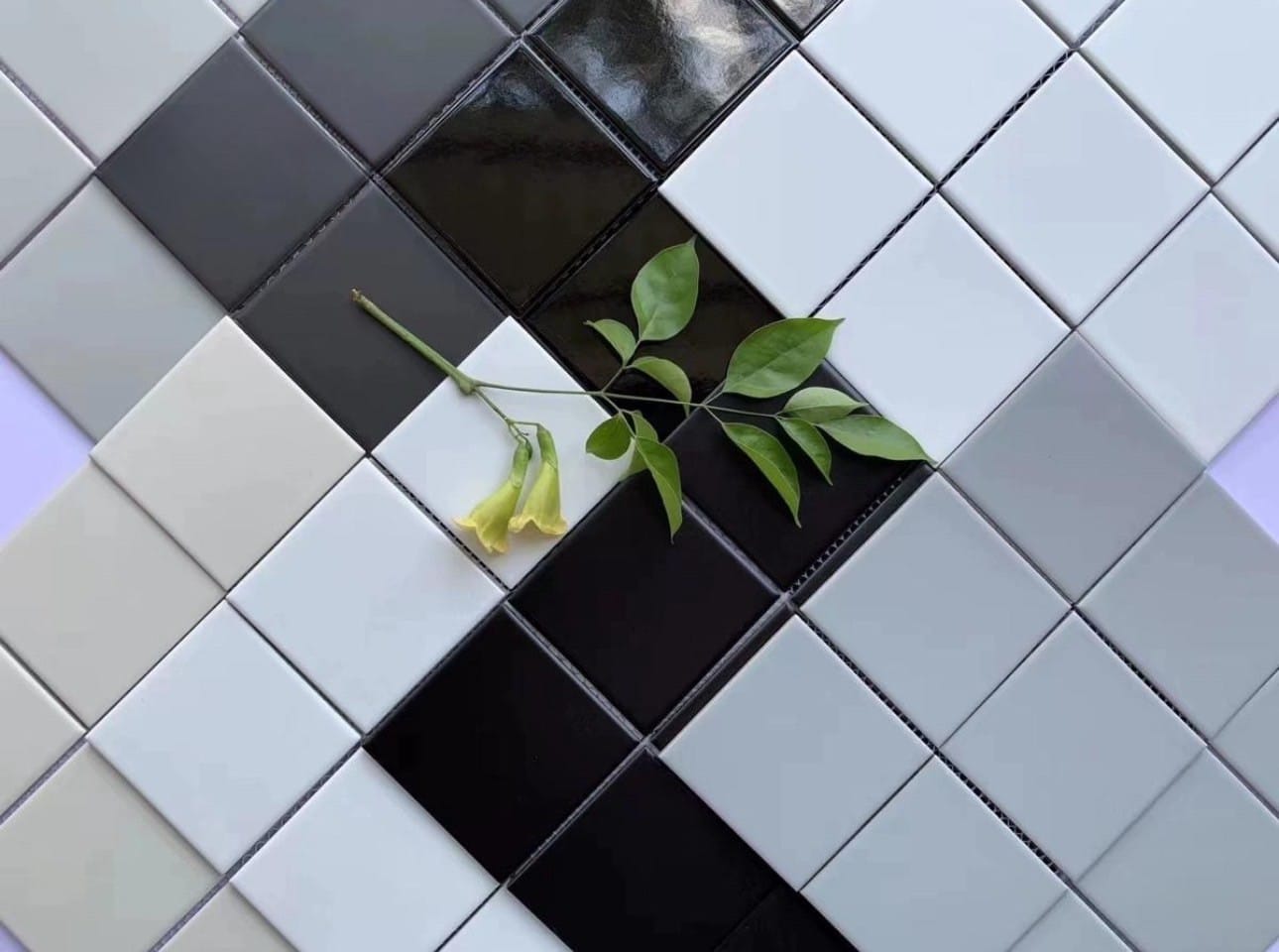 โมเสค TIMELESS TILES รุ่น 3X3 SQUARE MOSAIC TILES ขนาด 30X30 ซม. สีดำ ผิวเงา_7